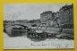 Preview: Ansichtskarte AK Genf / Quai du Sujet / 1901 / Häuser – Brücke – Wäscherei am Fluss